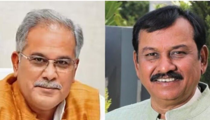 It is uncle (L) against nephew (R) in Chhattisgarh.