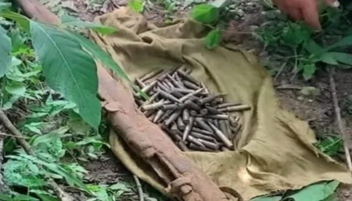 The ammunition discovered from Pandra hills.