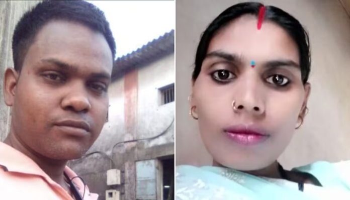 The accused (L) married the widow (R) in a temple in Mumbai.