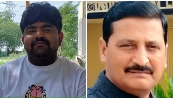 The cow vigilante (L) blamed the Congress lawmaker (R) for the violence.
