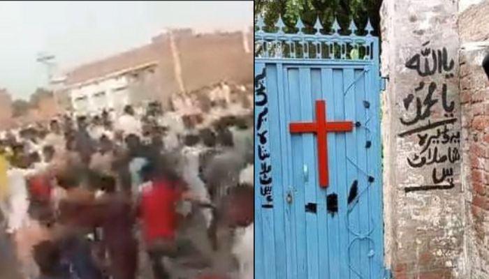 Two incidents in 1 day: Frenzied Muslim mob kills man in Pakistan after alleging ‘blasphemy’, desecrate Church with Islamic graffiti