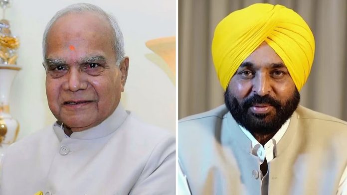 The governor (L) has accused the chief minister (R) of defaming him.