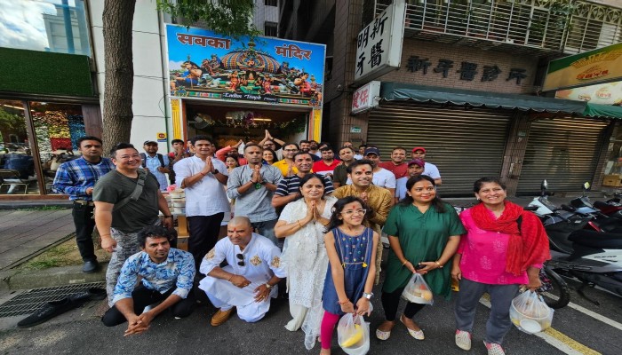 Hindu temple named “Sabka Mandir” opened by the Indian community in Taiwan