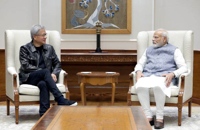 Nvidia CEO Jensen Huang meets PM Modi, values India's advances achieved in the field of artificial intelligence