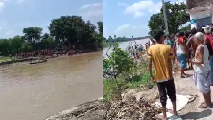 Bihar: Boat carrying 30 students overturns in Muzzafarpur's Bagmati River, 10 students go missing