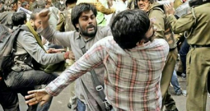 NSUI uses old photo of ex-SFI leader Prashant Mukherjee to accuse ABVP of violence in DUSU polls, exposed