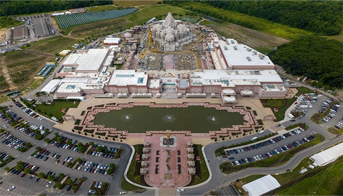 BAPS Swaminarayan Akshardham temple to break own record by inaugurating the world’s largest hand-carved Hindu temple in New Jersey