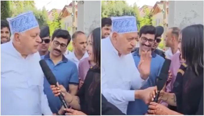 'When will you get married?' Farooq Abdullah's touching, mocking, and sexist behavior towards a woman journalist