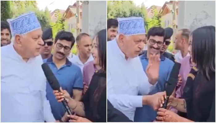 ‘When will you get married?’ Farooq Abdullah’s touching, mocking, and sexist behaviour towards a woman journalist