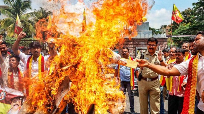 Cauvery dispute: Tensions escalate after students join protest in Karnataka’s Mandya over release of Cauvery water to Tamil Nadu, RAF deployed