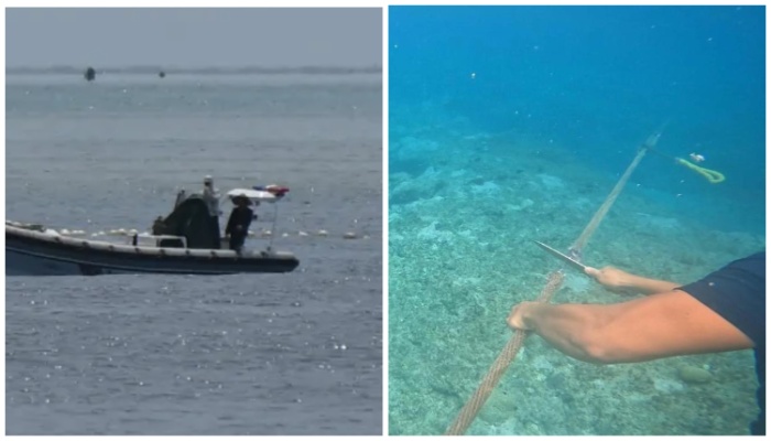 ‘Do not stir up trouble’: China threatens as Philippines removes ‘floating barriers’ placed by China in the contested waters of South China Sea