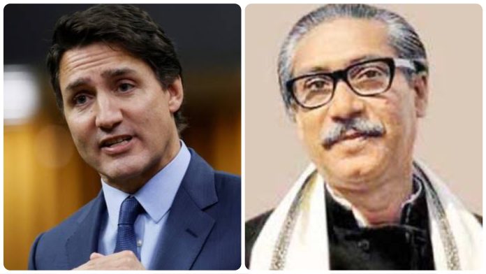 Justin Trudeau Canada Sheikh Mujibur Rahman