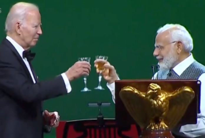 Modi Biden toast