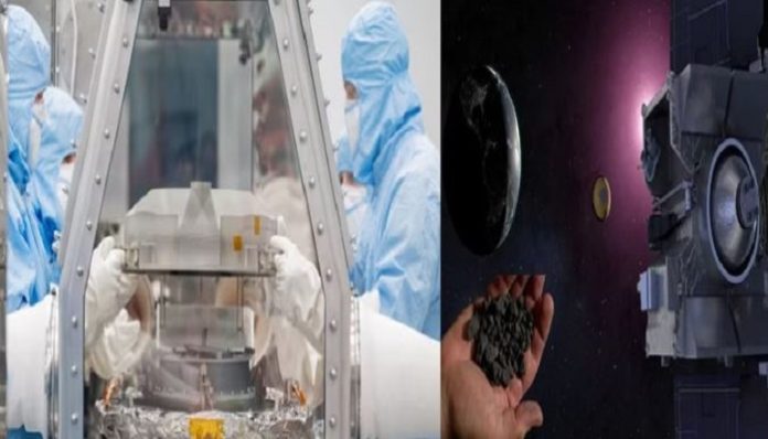 NASA removes lid of canister part of OSIRIS REx sample return capsule