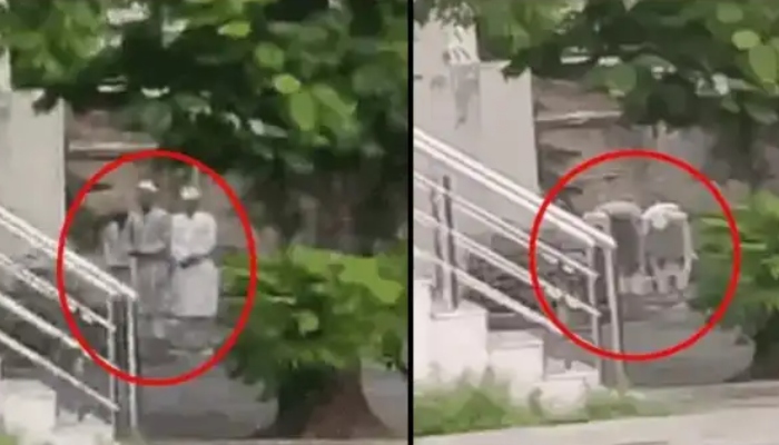 Vadodara’s MS University in controversy again: Video of 3 Muslim youths offering namaz in public near Shiv Mandir in Commerce Dept goes viral