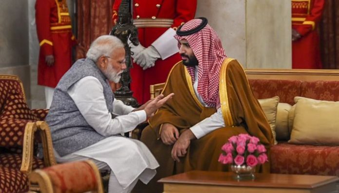 Narendra Modi and Mohammed Bin Salman