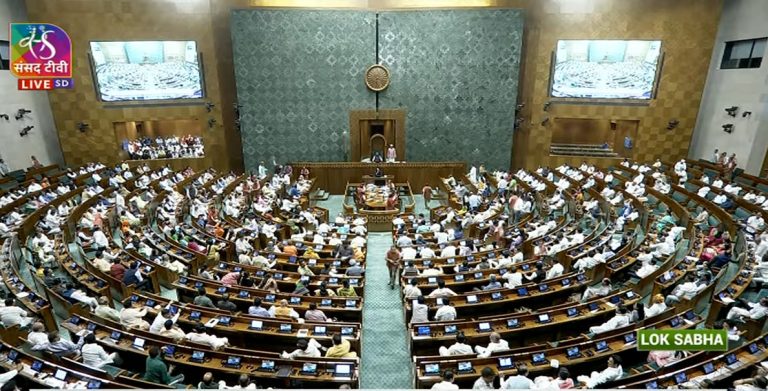 Lok Sabha passes the Women’s Reservation Bill with 454 votes, 2 MPs opposed it