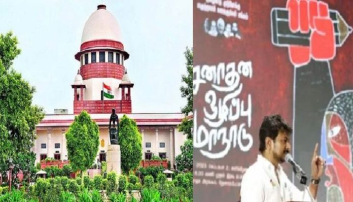 Supreme Court refuses to issue a notice to register FIR against Tamil Nadu Minister Udhayanidhi Stalin