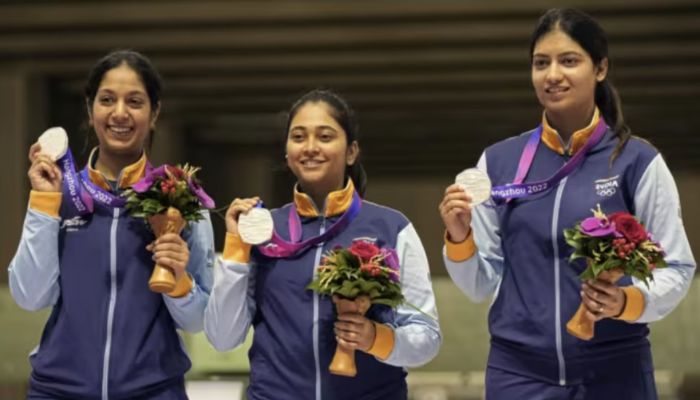 Asian Games 2023: India starts campaign with silver medals in Women’s 10m air rifle shooting and Men’s lightweight double sculls rowing, reaches final in Women’s Cricket