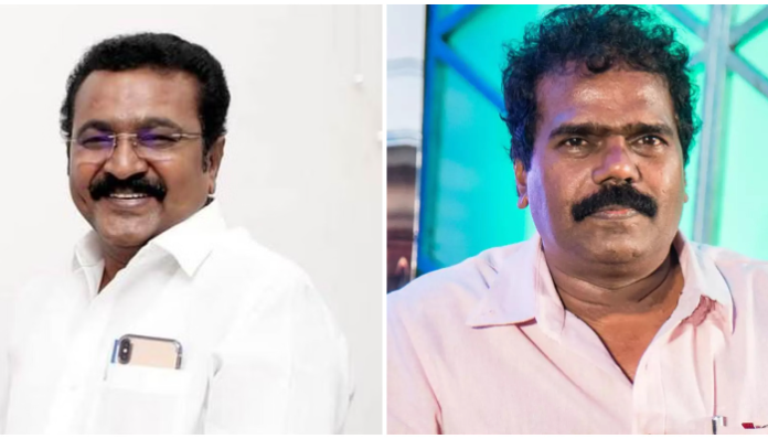The Lok Sabha MP (L) and the director (R) are involved in a massive land grab scam.