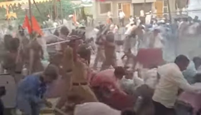 Maharashtra: Hunger strike for Maratha reservations turns violent as protestors pelt stones, police respond with lathi charge