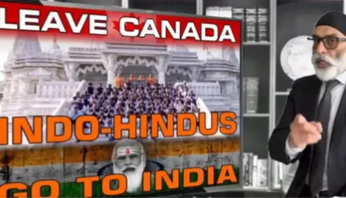 ‘Leave Canada, go to India’: Khalistani terrorist Gurpatwant Singh Pannu threatens Canadian Hindus, insinuates violence against Indian diplomats