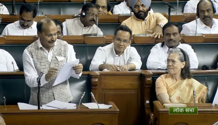 Sonia Gandhi prompts Adhir Ranjan Chowdhury to list her achievements in Parliament, directs him to ‘carry on’ after he stops abruptly