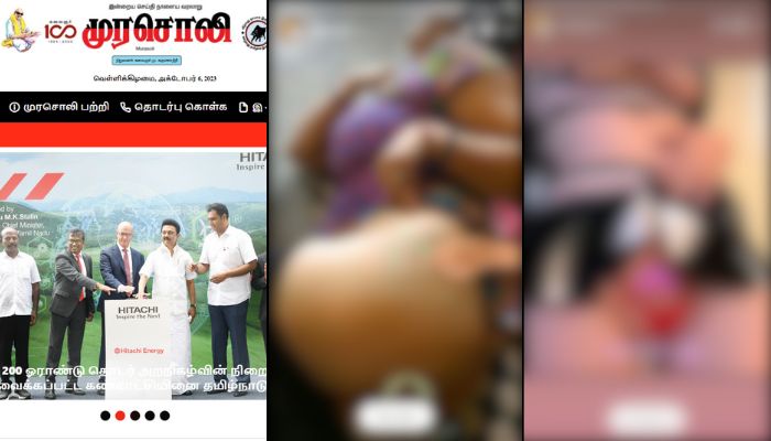Facebook page of DMK mouthpiece ‘Murasoli’ shares pornographic clips. Here is what happened