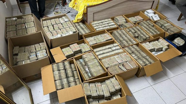 Karnataka: Rs 42 crores in cash recovered from contractor Ambikapathy who alleged 40 per cent commission against previous BJP govt
