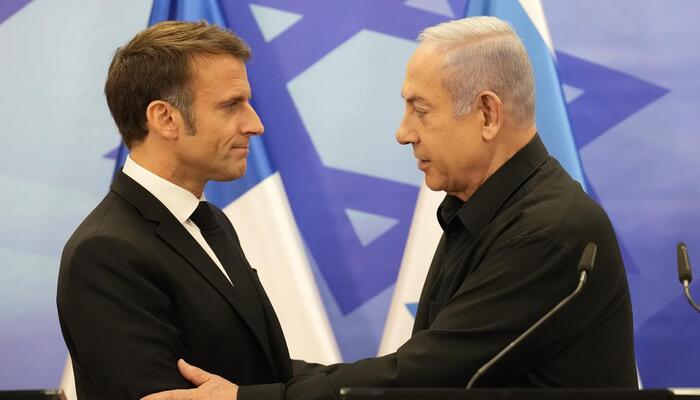 During his visit to Israel, French President Emmanuel Macron proposes an international coalition to fight Hamas, just like nations fought ISIS