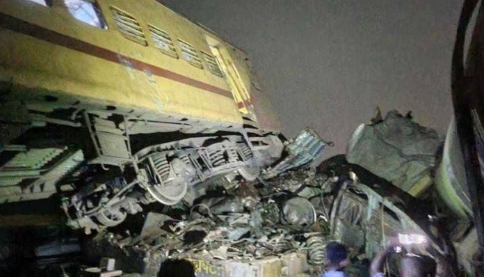 Two passenger trains collided in Andra Pradesh's Vizianagaram district, one death reported so far
