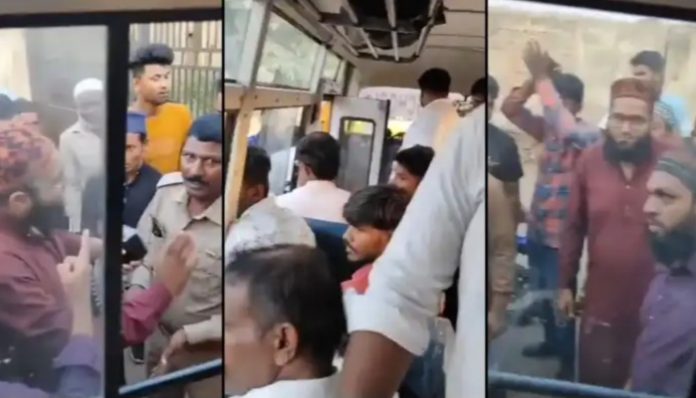 'If we come to your area and chant Nara-e-takbeer..': Muslim mob surrounds Hindu pilgrim bus in Chandola, stops Ramdhun