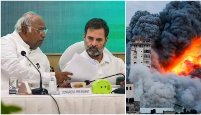 India stands with Israel, but Congress declares support for Palestine