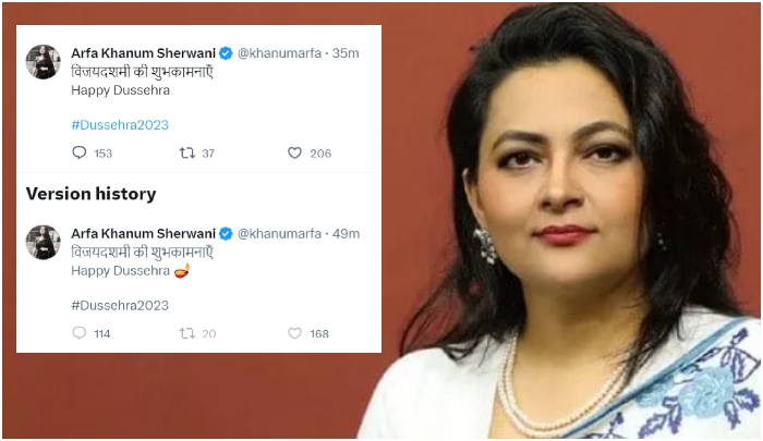 ‘Did you remove diya because it was non-Islamic’: Arfa Khanum Sherwani gets slammed for tweet on Dusshera, others wonder if tweet was ‘Danish Kaneria effect’