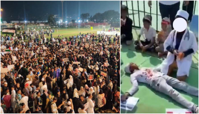 Pro-Palestine mobilisation in Maharashtra: 2 protests in Mumbra, 200 booked, minor children made to act like dead bodies in Aurangabad