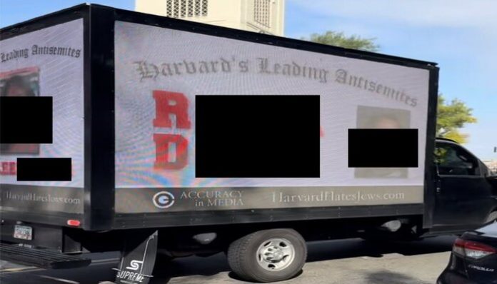 Harvard doxxing truck