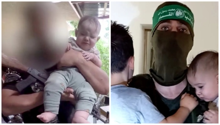 After the terror attack that massacred hundreds of Israeli civilians, Hamas uses Israeli infants they have taken hostage to garner sympathy: Watch