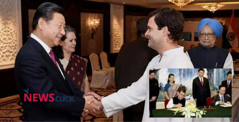 Congress, which signed an MoU with CCP and secretly met Chinese diplomats, comes out in support of NewsClick over raids in Chinese funding row