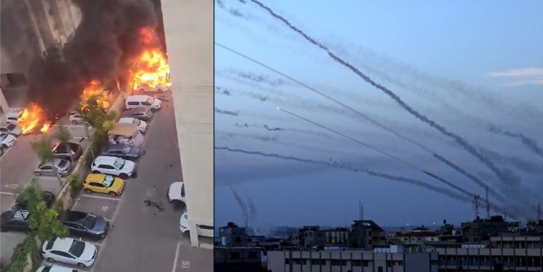 Israel declares ‘state of readiness for war’ after several deaths in massive rocket attack from Gaza along with ground infiltration of Hamas terrorists