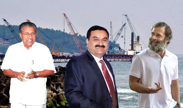 Congress and CPI(M) fight over credit for Adani’s new mega port in Kerala, India’s first deepwater container transhipment hub in Vizhinjam