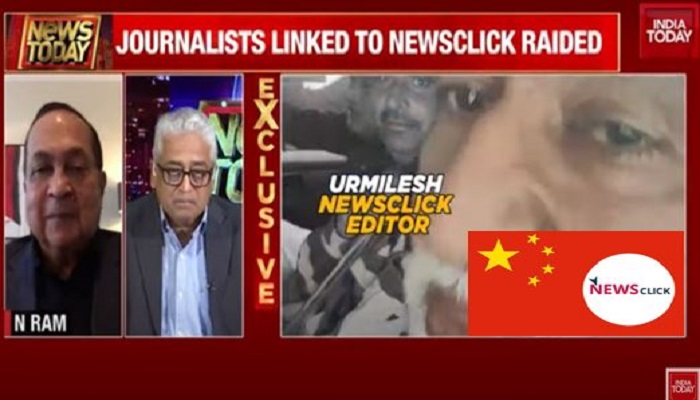 The Hindu’s N Ram, who regularly publishes pro-China paid propaganda, comes out in support of China-funded NewsClick at Rajdeep’s show: Details