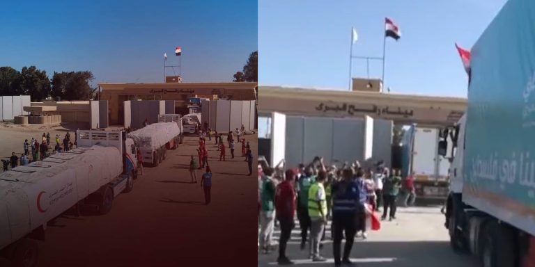 Israel-Hamas war: First convoy of trucks carrying aid materials enter Gaza as Rafah Crossing with Egypt opens, foreigners expected to leave soon
