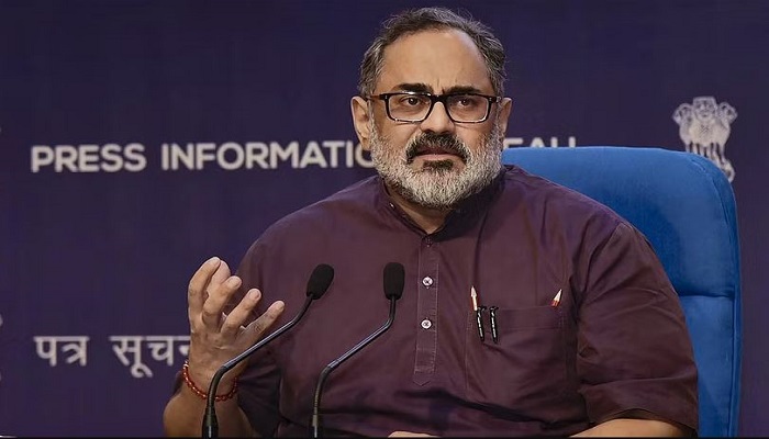 ‘Trying to threaten me for exposing appeasement of Hamas’, says Union Minister Rajeev Chandrasekhar after Congress and CPM jointly file a case against him