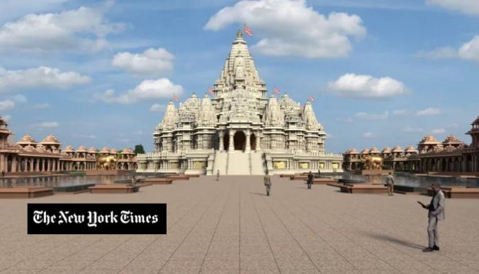 The New York Times attacks Akshardham Mahamandir in US over unverified accusations of 'caste discrimination', ignores the fact that artisans were offered green cards to lie