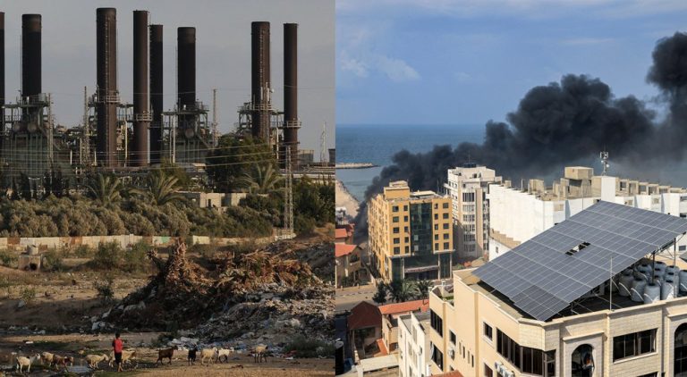 Gaza falls into complete darkness as its sole power plant ran out of fuel after Israel stopped supplying electricity
