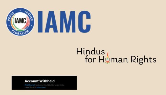X (formerly Twitter) withholds accounts of 'Indian American Muslim Council' and 'Hindus For Human Rights', known for anti-India propaganda