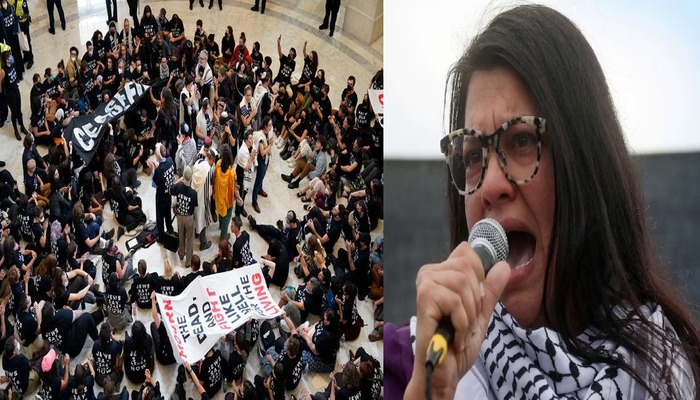 Anti-Israel protests at US Capitol Hill turns violent, Islamist Congresswoman Rashida Tlaib accused of inciting pro-Hamas sentiments