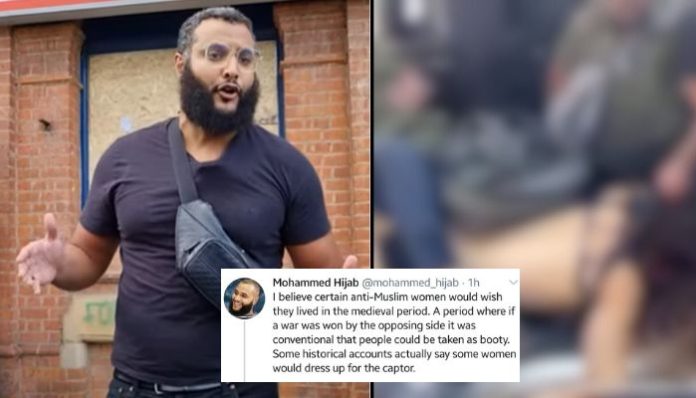As Hamas desecrates Shani Louk's naked body, read how Leicester violence provocateur Mohammed Hijab had called for enslavement of Non-Muslims