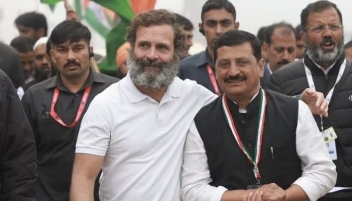 Mamman Khan with Rahul Gandhi