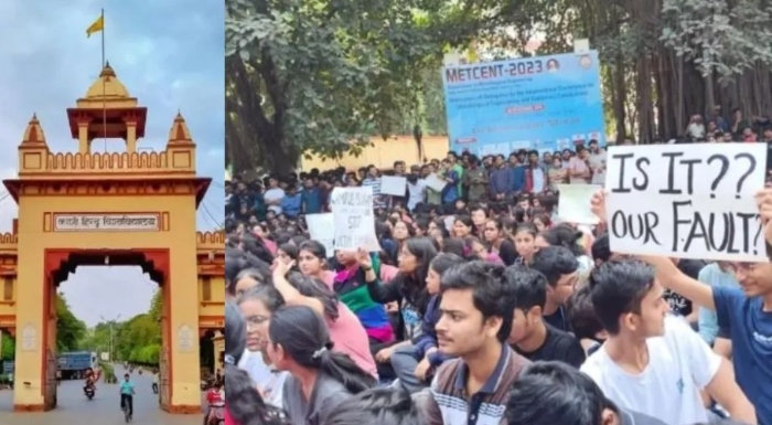 ‘Forcibly kissed, took off clothes and made videos’: 1000s of IIT-BHU students protest after unknown miscreants molest student inside the campus